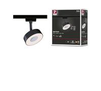 Paulmann URail Spot Circle à 3 Step Dim 5 W 3 000 K noir mat | Orientable, dimmable à l'aide d'un interrupteur, IP20, pour System URail, durée de vie de 30 000 heures