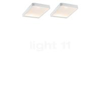 Paulmann Vane Eclairage sous meuble LED blanc mat - 2er Set Ce luminaire comporte des modules à LED prémontés de classes énergétiques A A++, A+, A