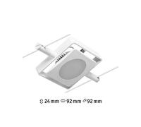 Paulmann 94423 Système câble LED spot MacLED CC incl. 1x4,5 watts extensible Blanc, Chrome câble métallique Métal 3000 K