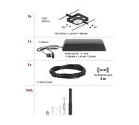 Paulmann Kit câble MacLED 5 spots 450 lm 4,5 W 60 VA 5 m blanc chaud noir mat
