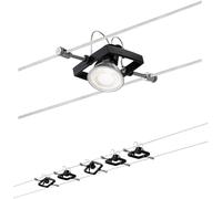 Paulmann Wire Set MacII Système complet déclairage sur câble GU5.3 LED noir (mat)