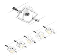 Paulmann Wire Systems 94432 Système complet déclairage sur câble GU5.3 blanc mat, chrome