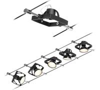 Paulmann Wire Systems 94434 Système complet déclairage sur câble GU5.3 noir (mat), chrome