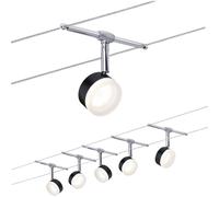 Paulmann Wire Systems 94457 Système complet déclairage sur câble LED intégrée LED noir, chrome