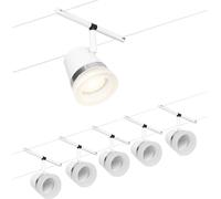 Paulmann WireDC Set Cone Système de base pour éclairage sur câble GU5.3 blanc mat, chrome