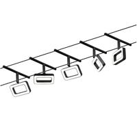 Paulmann WS DC Frame Système complet déclairage sur câble noir (mat), chrome