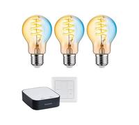 Paulmann Zigbee Kit de démarrage avec ampoule LED 3.0 E27 Tunable White + passerelle smik + interrupteur 5194