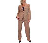 Paulo Due Ensemble 2 Pièces pour Femme, Veste Blazer Et Pantalon Entièrement Doublés, Idéal pour Le Bureau Ou Les Affaires Marrón Claro 36-48 (44)