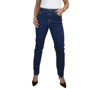 Paulo Due Jean Taille Haute en Denim Stretch À Jambe Droite pour Femme Bleu Foncé Indigo 38-50 (42)