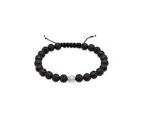 Paulo Fanello Homme Argent 925 Ronde Quartz Bracelets multi-rangs - 19cm