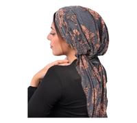 PAULOF PENG Turban Foulard pour femme avec élasticité agréable, pour patients chimiques et cancers, couleur unie, 8, taille unique