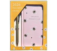 PaulStore Agenda semainier fin 2026 avec coffret cadeau et stylo, WTV : Honey Bees