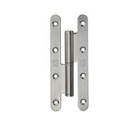 Paumelle à bois 140x70mm gauche inox - HERACLES - Q-PAB14070-G