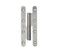 Paumelle à bois 140x70mm gauche inox - HERACLES - Q-PAB14070-G