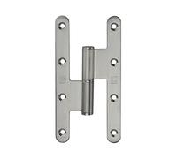 Paumelle à bois160x80mm gauche inox - HERACLES - Q-PAB16080-G