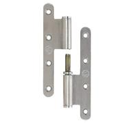 Paumelle à bouchons 160x80mm bout rond droite - JARDINIER MASSARD - J532350 Blanc G