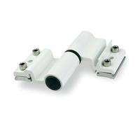 Paumelle à clamer alu 5511I Velox Top FAPIM pour porte lourde - Blanc technal - 5531-QT