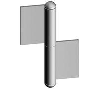 Paumelle à lame 120mm.Gauche.