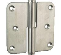 Paumelle à lame fermée - menuiserie bois - inox - 80x80 - gauche ARGENTA