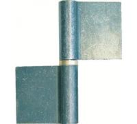 Paumelle à souder - noeuds plats - lames au centre - 120 mm - GO FAURE