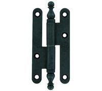 Paumelle à vase rustique 110x55mm droite acier noir - BROS - 16ARD115B