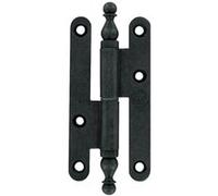 Paumelle à vase rustique 110x55mm gauche acier noir - BROS - 16ARG115B Noir G