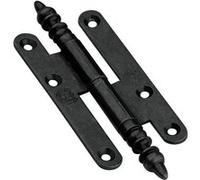 Paumelle à vase rustique 140x55mm droite acier noir - BROS - 3ARD145B