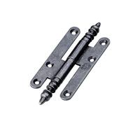 Paumelle à vase rustique 140x55mm gauche acier poli - - 3ARG1451