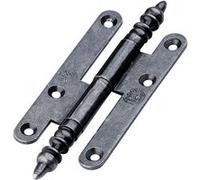 Paumelle à vase rustique 140x55mm gauche acier poli - BROS - 3ARG1451 Noir G