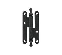 Paumelle à vase rustique 140x60mm droite acier noir - - 16ARD146B