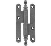 Paumelle à vase rustique 140x60mm droite acier poli - BROS - 16ARD1461 Noir G