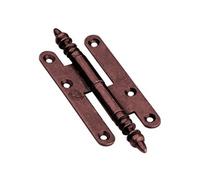 Paumelle à vase rustique 140x60mm gauche acier noir - - 16ARG146B