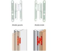 Paumelle bouts ronds à bague coudée TORBEL - 140x70x80 mm - Coudage 90/100° - Droite - J533000
