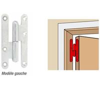 Paumelle droite bouts ronds Loutre Sedan ® TORBEL - 140x80 mm - Gauche - J530820