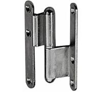 Paumelle coudée - acier zingué - bouts ronds - 160x70x80 - droite TORBEL