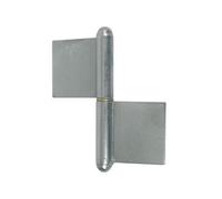 Paumelle de grille 80mm lame au centre acier brut - - J535150-1