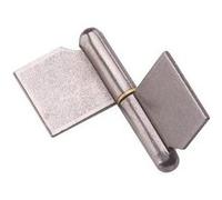 Paumelle de grille à souder MONIN - Forte lame dans l'axe - Acier décapé - 120x108 mm - 6400-643050