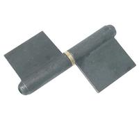 Paumelle de grille noud rond lame au centre 80mm - - GPS08BLCT