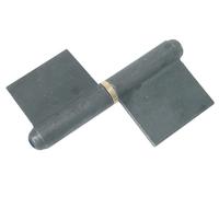 Paumelle de grille nœud rond lame au centre 100 mm FAURE ET FILS GPS10BLCT