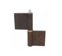 Paumelle de grille profilée 80 bague laiton lame au centre graisseur - - GPS08BLCK