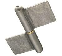 Paumelle de Grille Soudée - Générique - 80 mm - Acier - À visser - Nœuds ronds