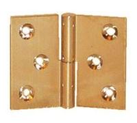 Paumelle de meuble laiton poli 100/50x40 gauche - QCDR - PO5140S10