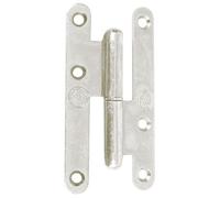 Paumelle de Paris bois bouts ronds - droite - H 110 mm - l : 55 mm - zingué