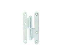 Paumelle droite bois LOUTRE SEDAN 80x40 mm bouts ronds zingué - JARDINIER MASSARD - J530080