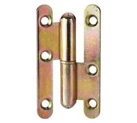 PAUMELLE DROITE GOND DE PORTE BÂTIMENT BOUT ROND 80 x 45 mm