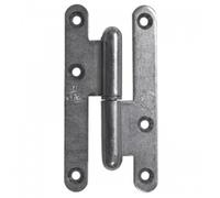 Paumelle en acier zingué - bouts ronds - porte bois - 110x55 - droite TORBEL