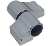 Paumelle en applique pour porte d'entrée type loira plus axe de rotation à 20 mm entraxe 60 mm sans fixation gris alu - fapim benelux - gris aluminium Gris G