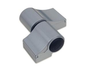 Paumelle en applique pour porte d'entrée type loira plus axe de rotation à 20 mm entraxe 67 mm sans fixation blanc 9010 - fapim benelux - blanc ral
