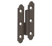 Paumelle espagnole droite 80x45mm épaisseur 1,5mm pièce - MONIN - 457150 Noir G