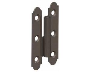 Paumelle espagnole à nœud roulé MONIN - gauche - 80 x 45 mm - 457 160